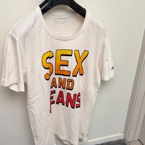 Rare find 90s limited edition Armani Jeans Sex and Jeans  White T-Shirt large